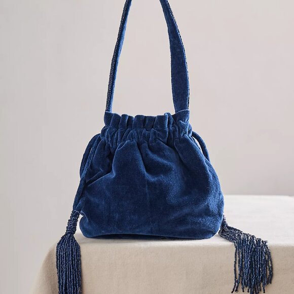 Free People Handbags - Valentina Velvet Pouch